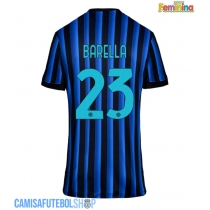 Camisa de time de futebol Inter Milan Nicolo Barella #23 Replicas 1º Equipamento Feminina 2025-26 Manga Curta